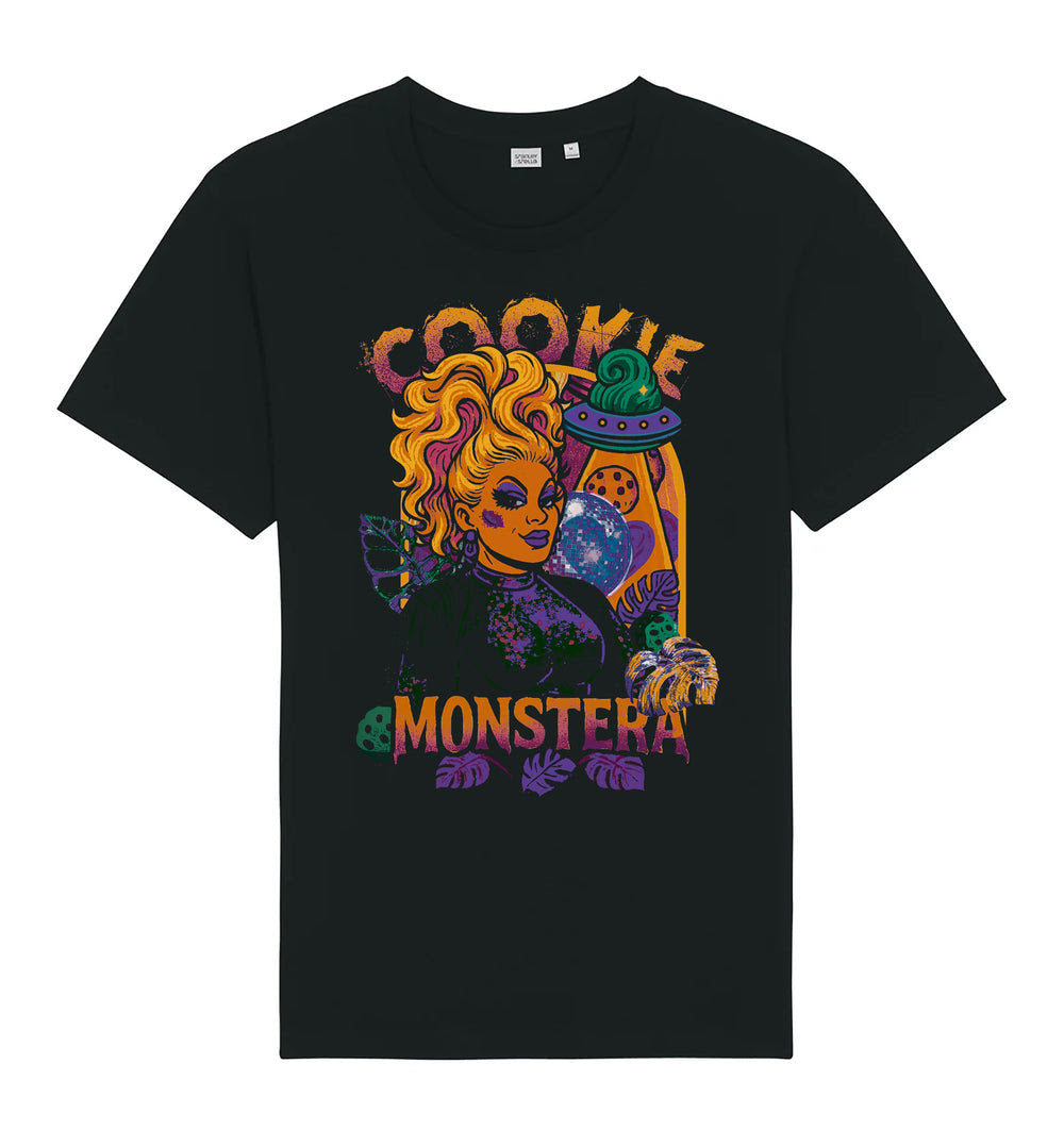 Cookie Monstera Queen of Monstera Short Sleeve Tshirt