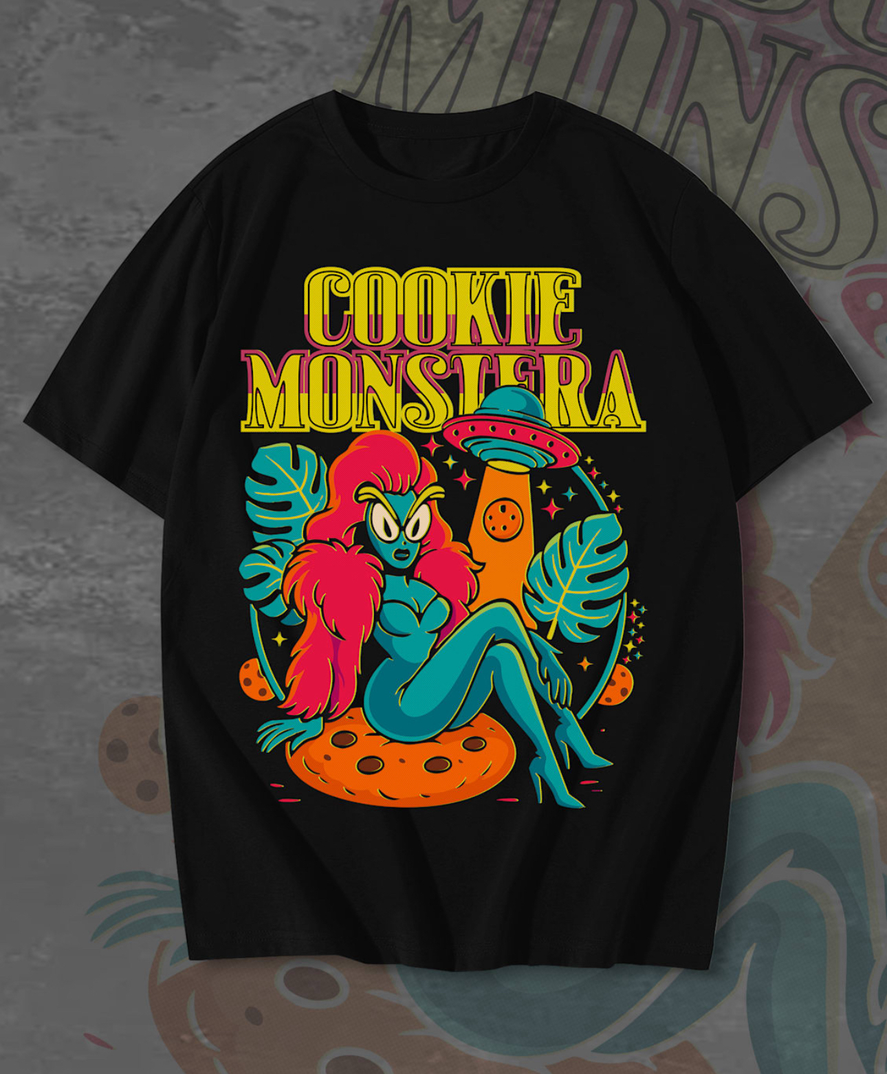 Cookie Monstera Alien Short Sleeve Tee